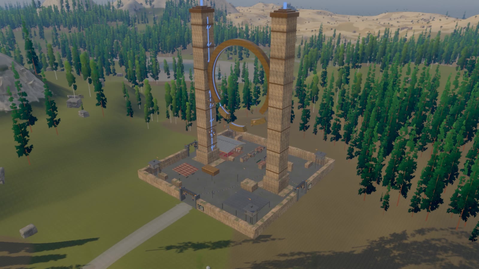 THE GATE from the air